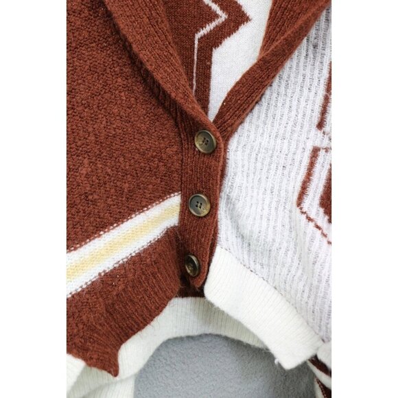 Urban Outfitters Cropped Cardigan Sweater-Size Large-Boho-Hippie - Picture 8 of 11